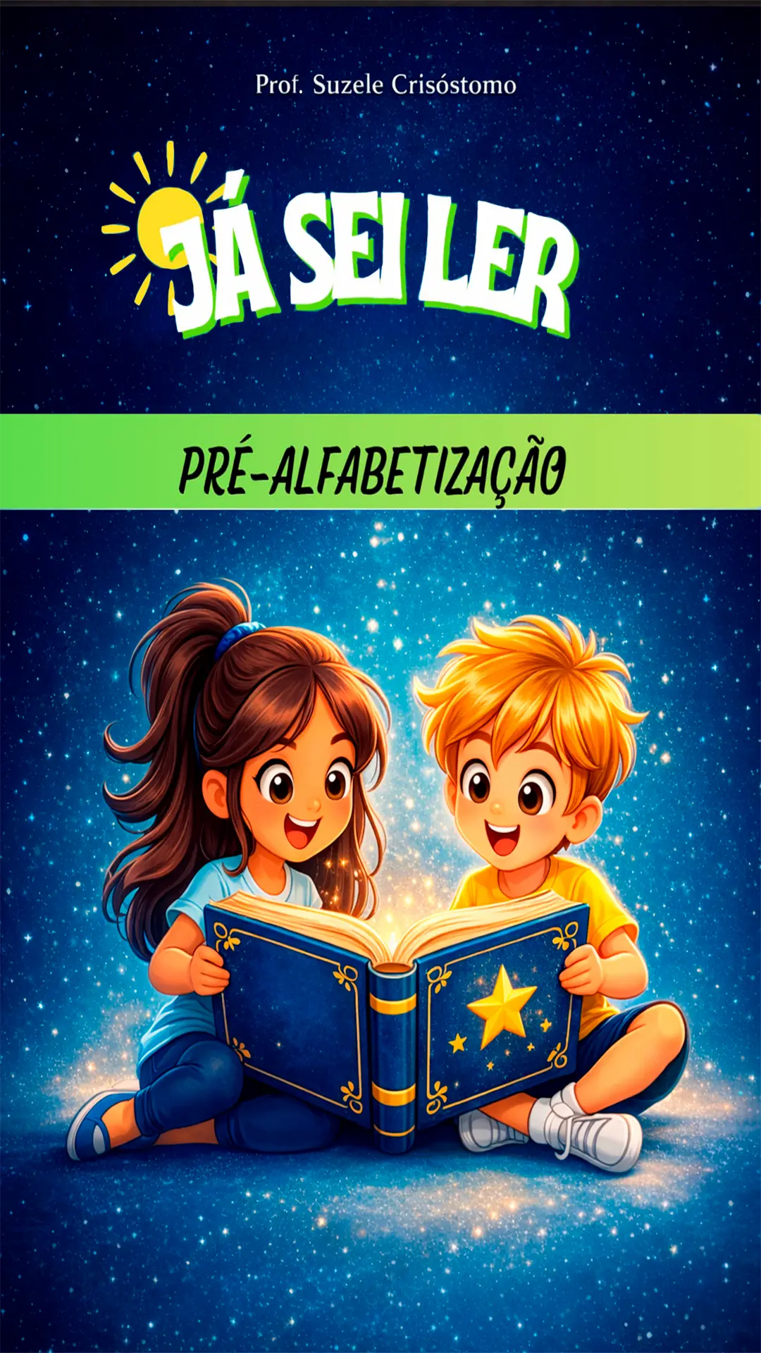 Página do material de alfabetização mostrando exercícios iniciais